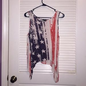 Rue 21 American Flag Tank Top